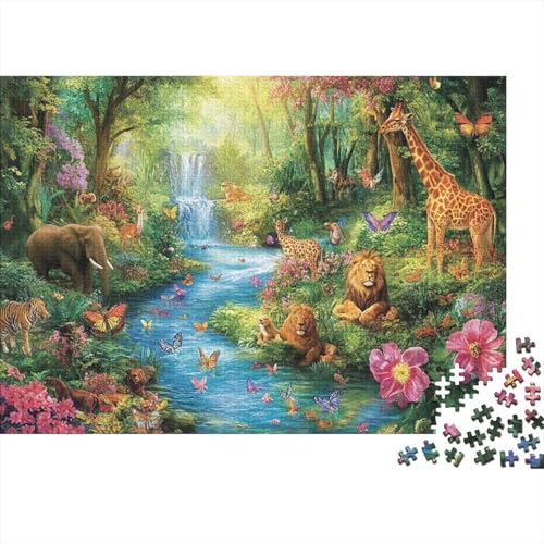 Niedliche Tiere, Lernspiel, Herausforderung, Spielzeug, Geschenke, Puzzles für Erwachsene und Kinder ab 14 Jahren, 300 Teile (40 x 28 cm) von CKMSMCS