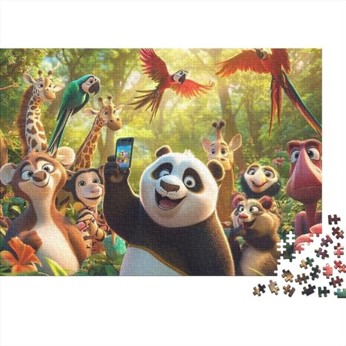 Niedliche Tiere, Lernspiel, Herausforderung, Spielzeug, Geschenke, Puzzles für Erwachsene und Kinder ab 14 Jahren, 300 Teile (40 x 28 cm) von CKMSMCS