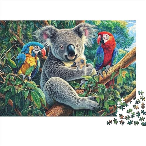 Niedliche Tiere, Lernspiel, Herausforderung, Spielzeug, Geschenke, Puzzles für Erwachsene und Kinder ab 14 Jahren, 300 Teile (40 x 28 cm) von CKMSMCS
