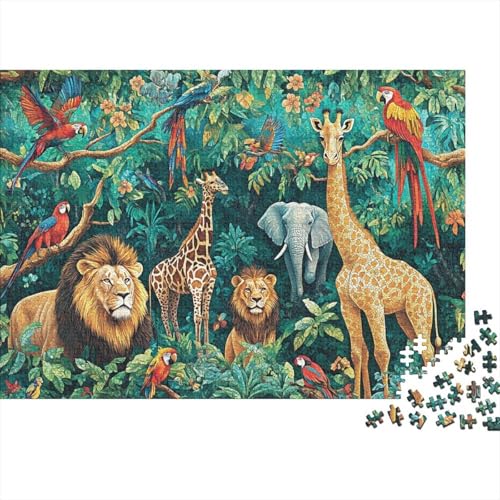 Niedliche Tiere, Lernspiel, Herausforderung, Spielzeug, Geschenke, Puzzles für Erwachsene und Kinder ab 14 Jahren, 300 Teile (40 x 28 cm) von CKMSMCS