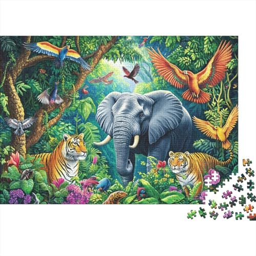 Niedliche Tiere, Lernspiel, geeignet für Kinder ab 10 Jahren und Erwachsene, interessant und herausfordernd, 300 Teile (40 x 28 cm) von CKMSMCS