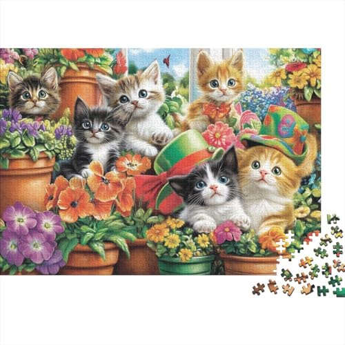 Niedliche Tiere, Lernspiel, geeignet für Kinder ab 10 Jahren und Erwachsene, interessant und herausfordernd, 300 Teile (40 x 28 cm) von CKMSMCS