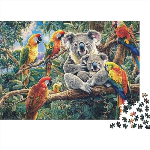Niedliche Tiere, Lernspiele, anspruchsvolle Puzzlespiele, Geschenkideen für Frauen und Männer, 1000 Teile (75 x 50 cm) von CKMSMCS