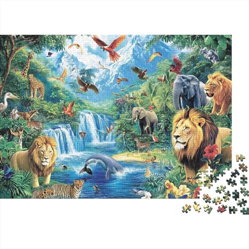Niedliche Tiere, Lernspiele, anspruchsvolle Puzzlespiele, Geschenkideen für Frauen und Männer, 1000 Teile (75 x 50 cm) von CKMSMCS