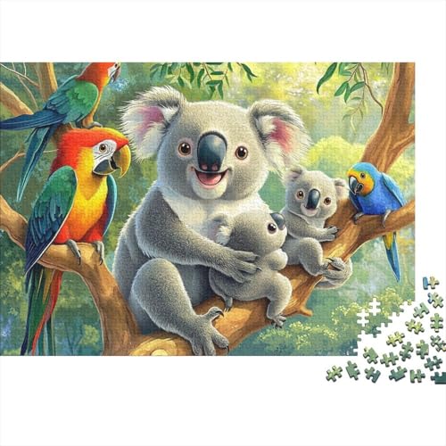 Niedliche Tiere, Lernspiele, anspruchsvolle Puzzlespiele, Geschenkideen für Frauen und Männer, 1000 Teile (75 x 50 cm) von CKMSMCS