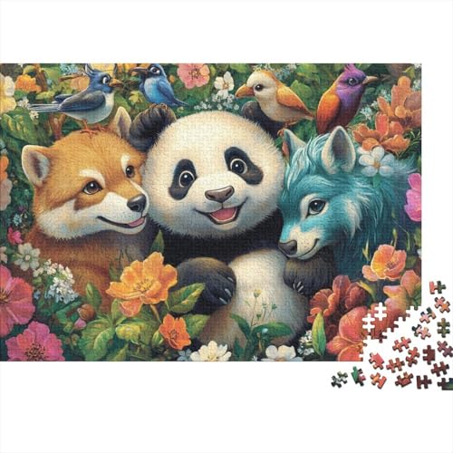 Niedliche Tiere, Lernspiele, anspruchsvolle Puzzlespiele, Geschenkideen für Frauen und Männer, 500 Teile (52 x 38 cm) von CKMSMCS