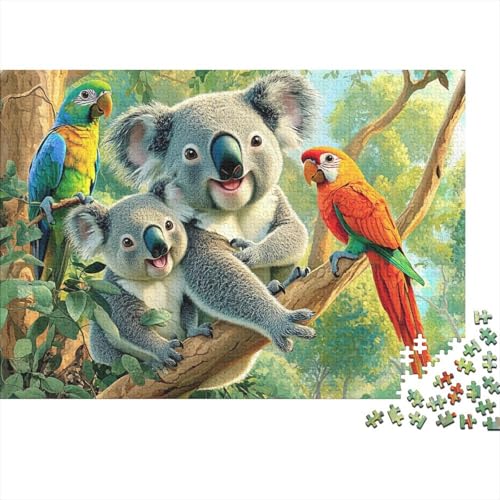 Niedliche Tiere, Lernspiele, anspruchsvolle Puzzlespiele, Geschenkideen für Frauen und Männer, 500 Teile (52 x 38 cm) von CKMSMCS