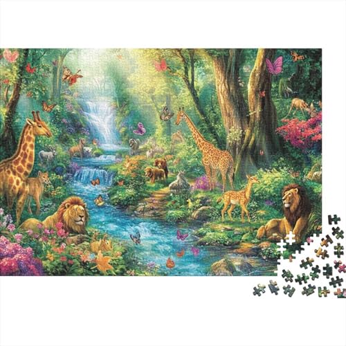Niedliche Tiere, Lernspiele, geeignet für Kinder und Jugendliche, sehr interessant und schwierig, 1000 Teile (75 x 50 cm) von CKMSMCS