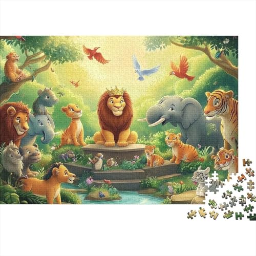 Niedliche Tiere, Tiere, sehr interessantes Puzzlespiel, geeignet für Familienunterhaltung, anspruchsvoll, 300 Teile (40 x 28 cm) von CKMSMCS