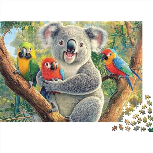 Niedliche Tiere, Tiere, sehr interessantes Puzzlespiel, geeignet für Familienunterhaltung, anspruchsvoll, 300 Teile (40 x 28 cm) von CKMSMCS