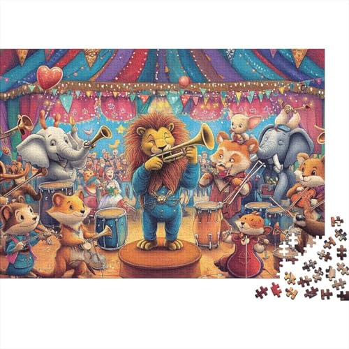 Niedliche Tiere, einzigartiges pädagogisches Puzzlespiel mit hohem Schwierigkeitsgrad, geeignet für Kinder und Erwachsene, 1000 Teile (75 x 50 cm) von CKMSMCS