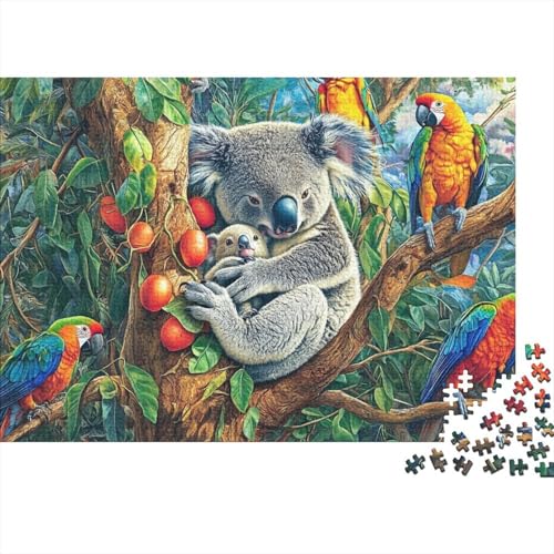 Niedliche Tiere, große Puzzles, geeignet für Erwachsene, Kinder und Jugendliche, mit hohem Schwierigkeitsgrad und einzigartigen Formen, 300 Teile (40 x 28 cm) von CKMSMCS