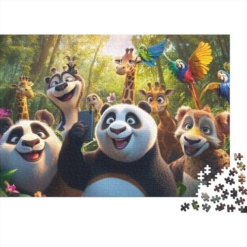 Niedliche Tiere, lustiges Lernspiel, Herausforderungsspielzeug für Männer und Frauen, 1000 Stück (75 x 50 cm) von CKMSMCS