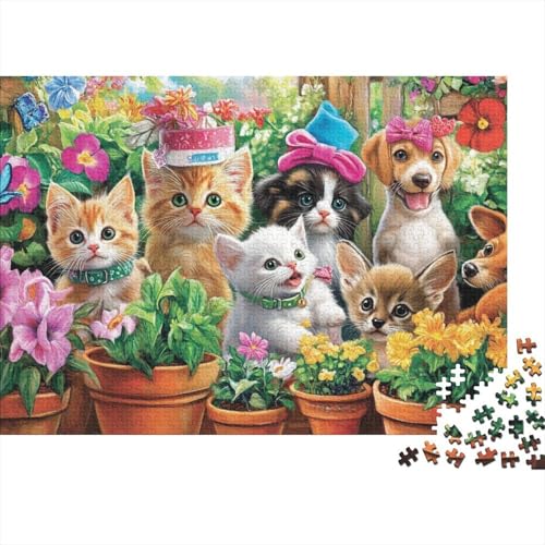 Niedliche Tiere, lustiges Lernspiel, Herausforderungsspielzeug für Männer und Frauen, 300 Stück (40 x 28 cm) von CKMSMCS