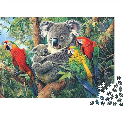 Niedliche Tiere, pädagogisches Puzzlespiel für Erwachsene ab 12 Jahren, geeignet für Familienunterhaltung, 1000 Teile (75 x 50 cm) von CKMSMCS