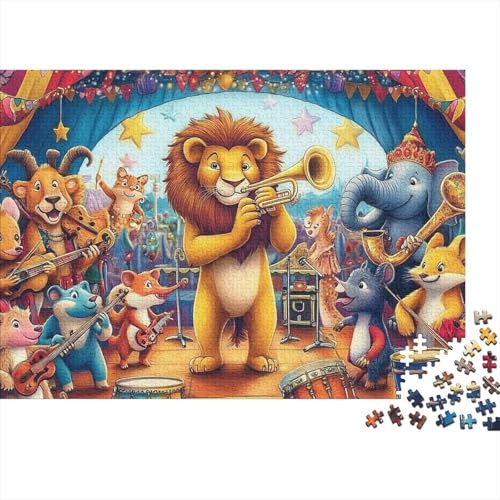 Niedliche Tiere, pädagogisches Puzzlespiel für Erwachsene ab 12 Jahren, geeignet für Familienunterhaltung, 1000 Teile (75 x 50 cm) von CKMSMCS