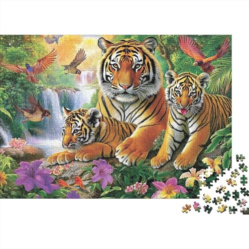 Niedliche Tiere, pädagogisches Puzzlespiel für Erwachsene ab 12 Jahren, geeignet für Familienunterhaltung, 1000 Teile (75 x 50 cm) von CKMSMCS