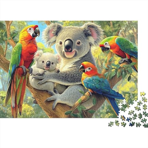 Niedliche Tiere, pädagogisches Puzzlespiel für Erwachsene ab 12 Jahren, geeignet für Familienunterhaltung, 1000 Teile (75 x 50 cm) von CKMSMCS