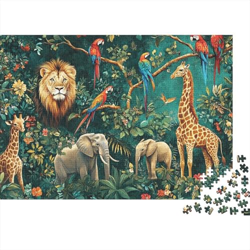 Niedliche Tiere, pädagogisches Puzzlespiel für Erwachsene ab 12 Jahren, geeignet für Familienunterhaltung, 300 Teile (40 x 28 cm) von CKMSMCS