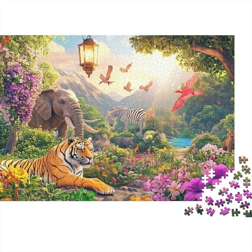 Niedliche Tiere, pädagogisches Puzzlespiel für Erwachsene ab 12 Jahren, geeignet für Familienunterhaltung, 500 Teile (52 x 38 cm) von CKMSMCS