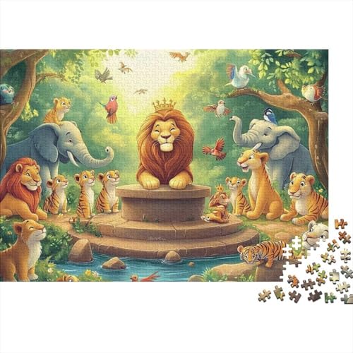 Niedliche Tiere, sehr lustiges und herausforderndes Puzzlespiel, Heimdekoration, Puzzle, 1000 Teile (75 x 50 cm) von CKMSMCS