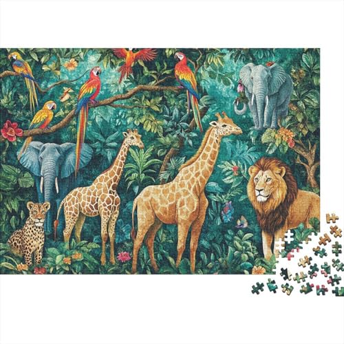 Niedliche Tiere. Anspruchsvolles Lernspiel für Kinder und Erwachsene. EIN tolles Geschenk. 300 Teile (40 x 28 cm). von CKMSMCS