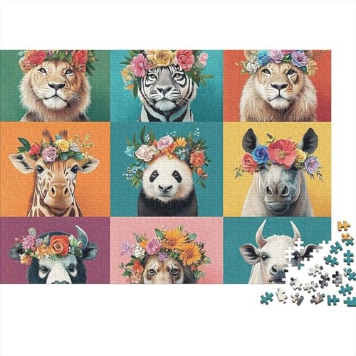 Niedliche Tiere. Sehr interessantes Lernspiel mit einzigartiger Form und voller Überraschungen. 300 Teile (40 x 28 cm) von CKMSMCS