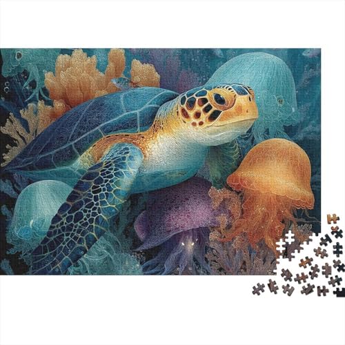 Puzzlespiele zum Thema Meeresleben und Unterwasserwelt, geeignet für Mädchen und Jungen, sehr interessant und schwierig, 500 Teile (52 x 38 cm) von CKMSMCS