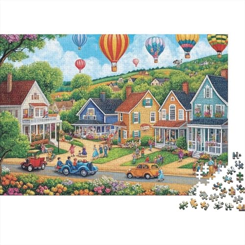 Schöne Häuser, Haus-Puzzlespiele, geeignet für Mädchen und Jungen, sehr interessant und schwierig, 300 Teile (40 x 28 cm) von CKMSMCS
