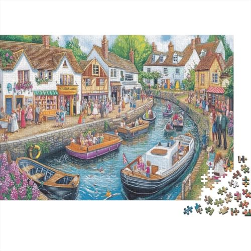 Schöne Häuser, Lernspiel, Herausforderung, Spielzeug, Geschenke, Puzzles für Erwachsene und Kinder ab 14 Jahren, 1000 Teile (75 x 50 cm) von CKMSMCS