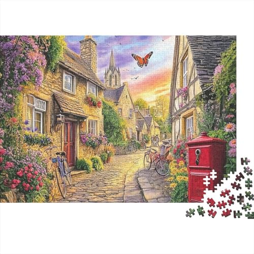 Schöne Häuser, Lernspiel, Herausforderung, Spielzeug, Geschenke, Puzzles für Erwachsene und Kinder ab 14 Jahren, 1000 Teile (75 x 50 cm) von CKMSMCS