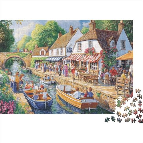 Schöne Häuser, Lernspiel, Herausforderung, Spielzeug, Geschenke, Puzzles für Erwachsene und Kinder ab 14 Jahren, 300 Teile (40 x 28 cm) von CKMSMCS