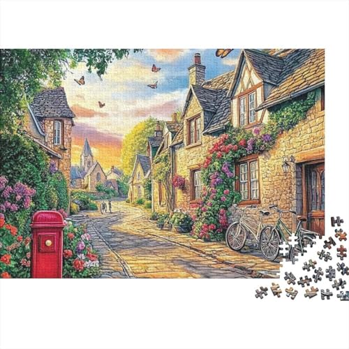 Schöne Häuser, Lernspiel, Herausforderung, Spielzeug, Geschenke, Puzzles für Erwachsene und Kinder ab 14 Jahren, 300 Teile (40 x 28 cm) von CKMSMCS