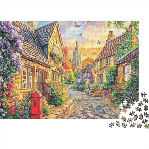Schöne Häuser, Lernspiel, Herausforderung, Spielzeug, Geschenke, Puzzles für Erwachsene und Kinder ab 14 Jahren, 500 Teile (52 x 38 cm) von CKMSMCS