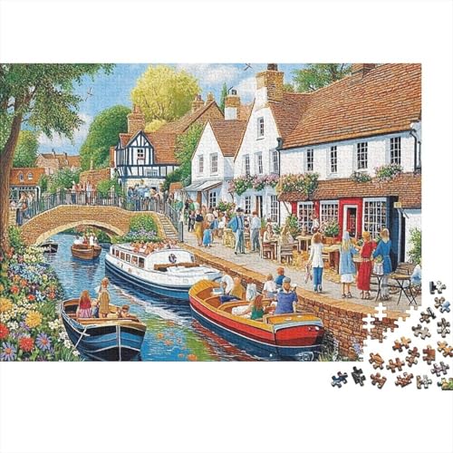 Schöne Häuser, Lernspiel, Herausforderung, Spielzeug, Geschenke, Puzzles für Erwachsene und Kinder ab 14 Jahren, 500 Teile (52 x 38 cm) von CKMSMCS