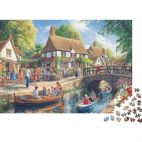 Schöne Häuser, Lernspiel, Herausforderung, Spielzeug, Geschenke, Puzzles für Erwachsene und Kinder ab 14 Jahren, 500 Teile (52 x 38 cm) von CKMSMCS