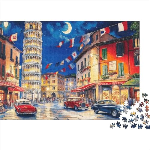 Schöne Häuser, einzigartiges pädagogisches Puzzlespiel mit hohem Schwierigkeitsgrad, geeignet für Kinder und Erwachsene, 1000 Teile (75 x 50 cm) von CKMSMCS
