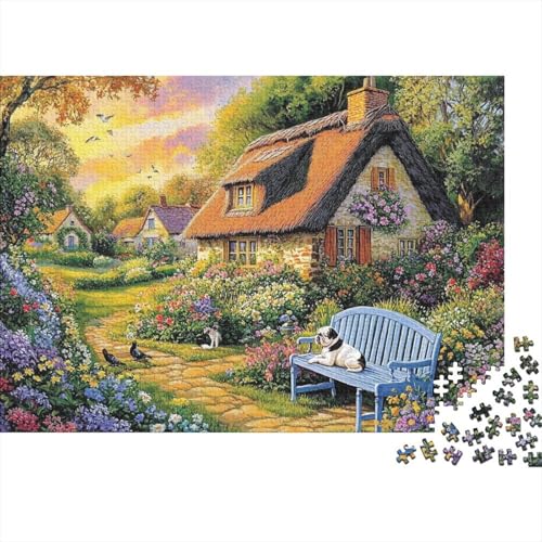 Schöne Häuser, geeignet für Familienunterhaltung und lehrreiche Puzzlespiele, cool und unterhaltsam, super schwierig, 500 Teile (52 x 38 cm) von CKMSMCS