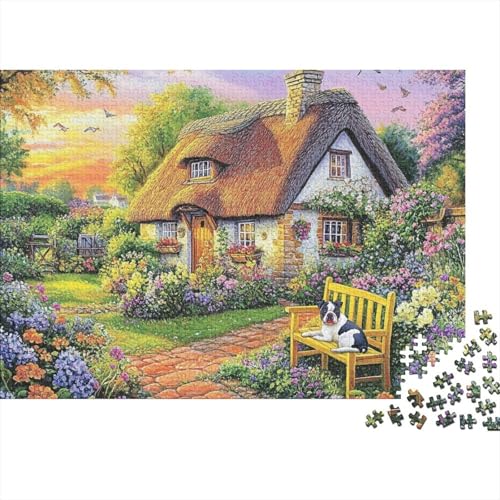 Schöne Häuser, lustiges Lernspiel, Herausforderungsspielzeug für Männer und Frauen, 500 Stück (52 x 38 cm) von CKMSMCS