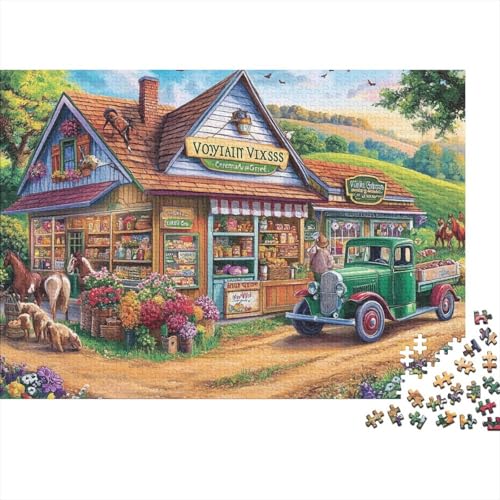 Schöne Häuser, pädagogische Puzzlespiele, geeignet für Kinder und Jugendliche, sehr interessant und schwierig, 500 Teile (52 x 38 cm) von CKMSMCS