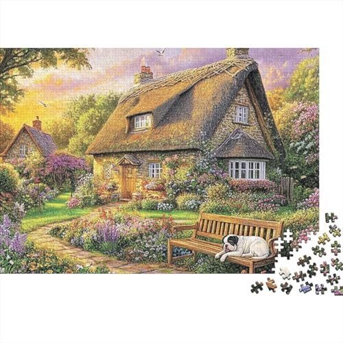 Schöne Häuser, pädagogisches Puzzlespiel, geeignet für Familienunterhaltung, sehr interessant und schwierig, 500 Teile (52 x 38 cm) von CKMSMCS