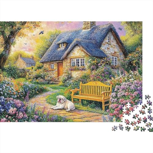 Schöne Häuser, pädagogisches Puzzlespiel, geeignet für Teenager, geeignet für Familienunterhaltung, hoher Schwierigkeitsgrad, 500 Teile (52 x 38 cm) von CKMSMCS