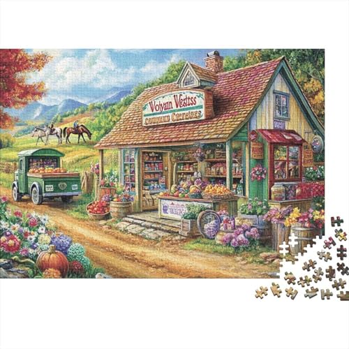Schöne Häuser, pädagogisches Puzzlespiel, geeignet für die Heimdekoration, relativ schwierig, 1000 Teile (75 x 50 cm) von CKMSMCS