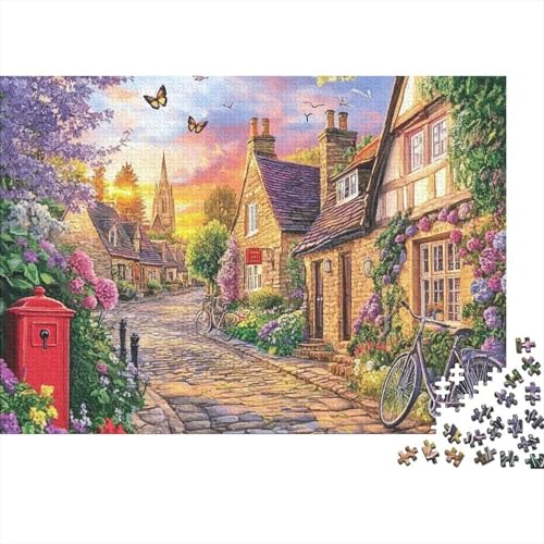 Schöne Häuser, pädagogisches Puzzlespiel für Erwachsene ab 12 Jahren, geeignet für Familienunterhaltung, 1000 Teile (75 x 50 cm) von CKMSMCS