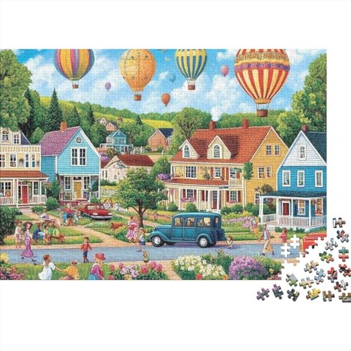 Schöne Häuser, pädagogisches Puzzlespiel für Erwachsene ab 12 Jahren, geeignet für Familienunterhaltung, 1000 Teile (75 x 50 cm) von CKMSMCS
