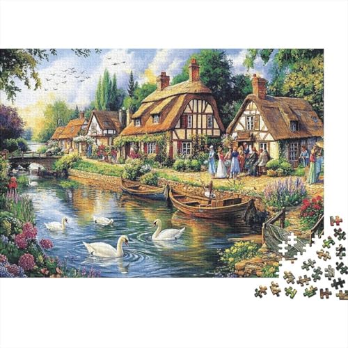 Schöne Häuser, pädagogisches Puzzlespiel für Erwachsene ab 12 Jahren, geeignet für Familienunterhaltung, 300 Teile (40 x 28 cm) von CKMSMCS
