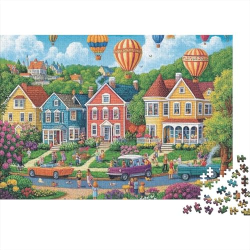 Schöne Häuser, sehr lustiges und anspruchsvolles Puzzlespiel, Heimdekoration, Puzzle, 1000 Teile (75 x 50 cm) von CKMSMCS