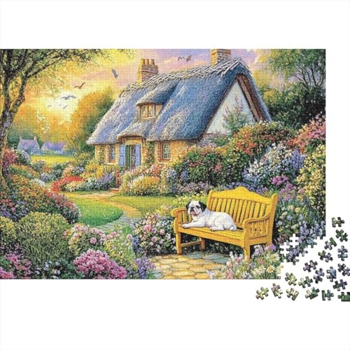 Schöne Häuser Haus EIN lustiges Familienspiel Geeignet für Erwachsene Jugendliche und Kinder mit einem hohen Schwierigkeitsgrad 500 Teile (52x38cm) von CKMSMCS