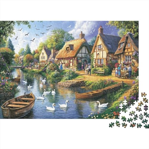 Schöne Häuser. Lernspiele für Erwachsene und Kinder Freunde und Familie. 1000 Teile (75 x 50 cm). von CKMSMCS