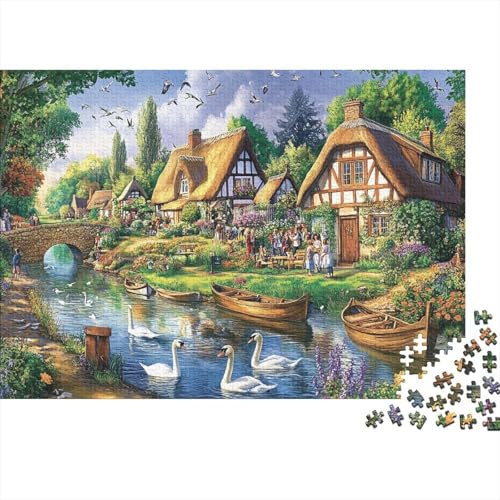 Schöne Häuser. Lernspiele für Erwachsene und Kinder Freunde und Familie. 1000 Teile (75 x 50 cm). von CKMSMCS